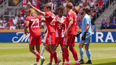 Thomas Müller comemorando gol pelo Bayern de Munique. (Photo by Dylan Buell/Getty Images)