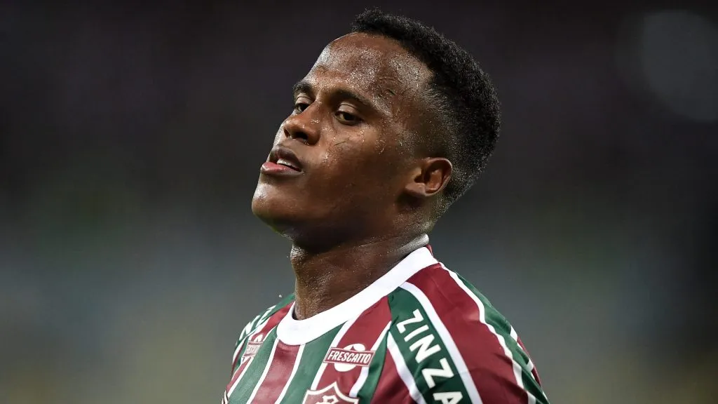 Jhon Arias, atleta do Tricolor das Laranjeiras. Foto: Thiago Ribeiro/AGIF.