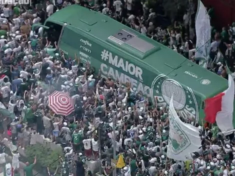 Confira os detalhes da chegada do ônibus do Palmeiras