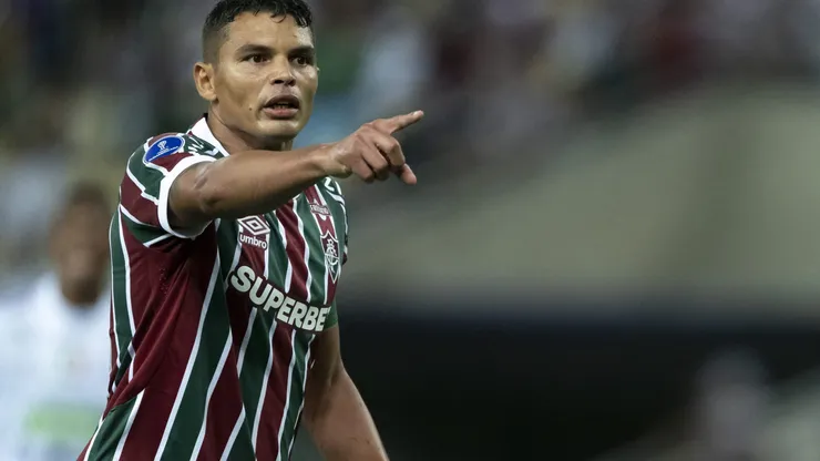 Thiago Silva, jogador do Fluminense, durante partida contra o Once Caldas no estadio Maracana pelo campeonato Copa Sul-americana 2025. Foto: Jorge Rodrigues/AGIF