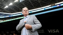 Brian Schmetzer, Head Coach of Seattle Sounders FC, looks on prior to the FIFA Club World Cup 2025 group B match between Botafogo FR and Seattle Sounders FC at Lumen Field on June 15, 2025 in Seattle, Washington. (Photo by Buda Mendes/Getty Images)