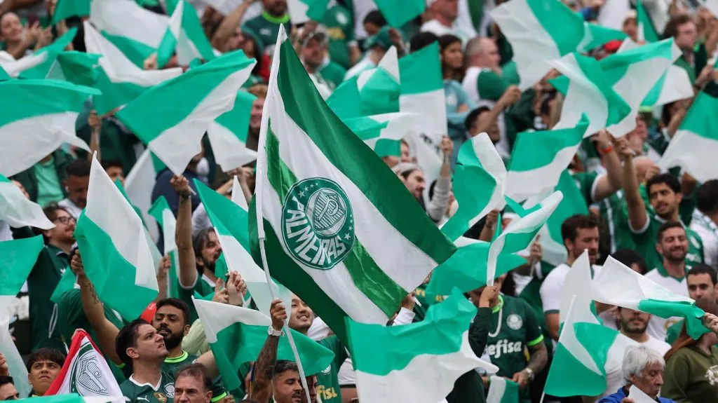 Torcida do Palmeiras presente nos Estados Unidos. Foto: Cesar Greco/Palmeiras.