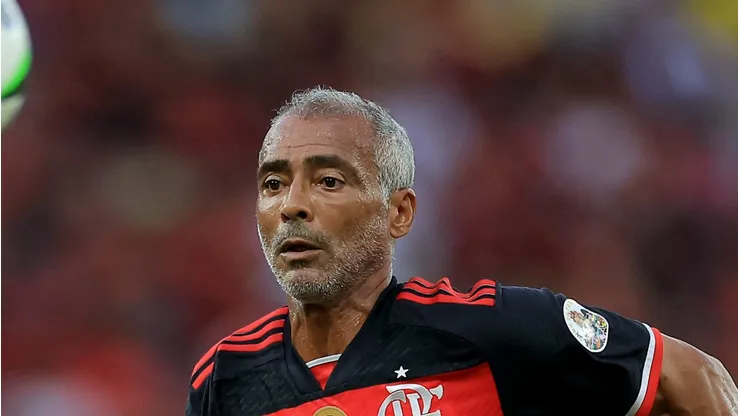 Romário durante Jogo das Estrelas no Maracanã.
