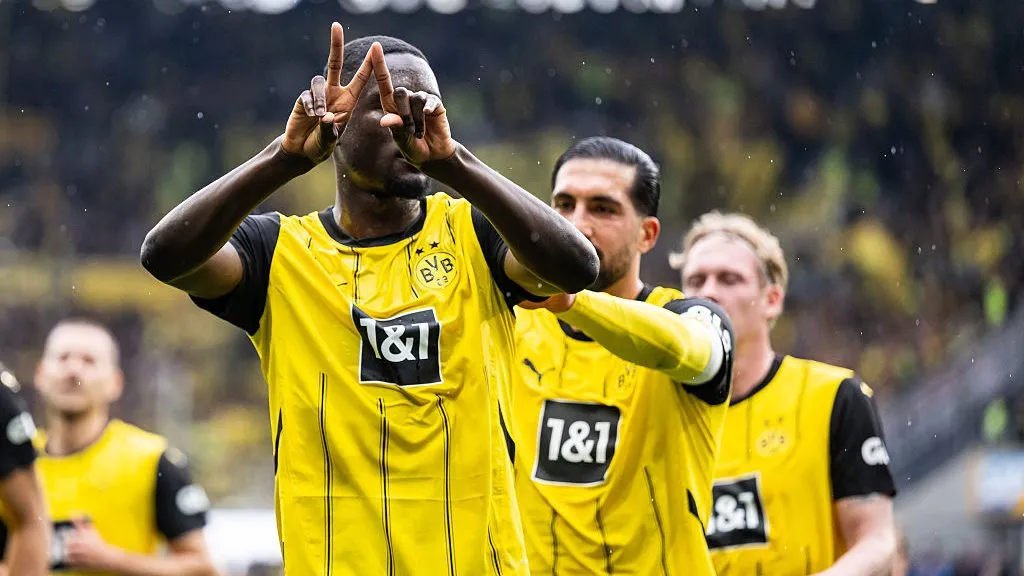 Serhou Guirassy, atacante do Borussia Dortmund-ALE. Foto: Markus Gilliar/Getty Images.