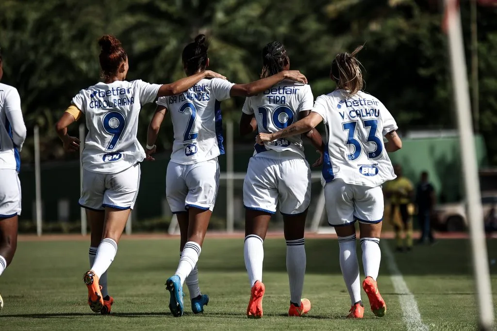 Jogadoras Cruzeiro. Foto: Gustavo Martins