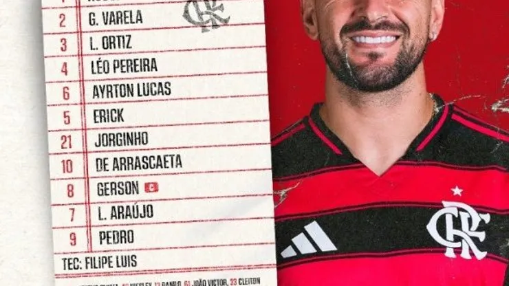 Escalação do Flamengo
