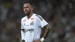 Neymar na partida diante do Fluminense