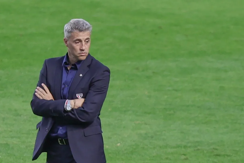 Crespo no comando do São Paulo. Foto: Marcello Zambrana/AGIF
