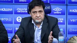 Presidente do Grêmio vem buscando fechar novos reforços para o clube - Foto: Maxi Franzoi/AGIF