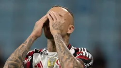 RS - PORTO ALEGRE - 13/04/2025 - BRASILEIRO A 2025, GREMIO X FLAMENGO - Everton Cebolinha jogador do Flamengo lamenta durante partida contra o Gremio no estadio Arena do Gremio pelo campeonato Brasileiro A 2025.