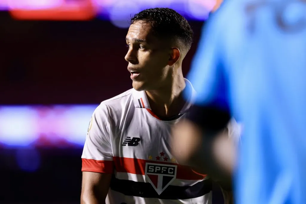 SP – SAO PAULO – 27/06/2024 – BRASILEIRO A 2024, SAO PAULO X CRICIUMA – Igor Vinicius jogador do Sao Paulo durante partida contra o Criciuma no estadio Morumbi pelo campeonato Brasileiro A 2024. Foto: Marcello Zambrana/AGIF