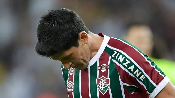 RJ - RIO DE JANEIRO - 20/04/2025 - BRASILEIRO A 2025, FLUMINENSE X VITORIA - German Cano jogador do Fluminense durante partida contra o Vitoria no estadio Maracana pelo campeonato Brasileiro A 2025. Foto: Thiago Ribeiro/AGIF