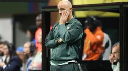 ATLANTA, GEORGIA - JUNE 16: Enzo Maresca, Head Coach of Chelsea FC, reacts during the FIFA Club World Cup 2025 group D match between Chelsea FC and Los Angeles Football Club at Mercedes-Benz Stadium on June 16, 2025 in Atlanta, Georgia. (Photo by Alex Grimm/Getty Images)