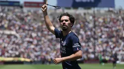 Vitinha durante jogo com o Atlético de Madrid. Photo by Harry How/Getty Images