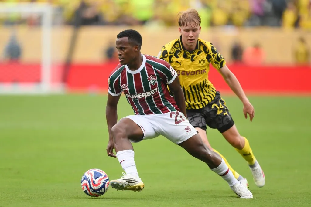 Jhon Arias foi nomeado o melhor do jogo entre Fluminense e Borussia Dortmund pela estreia do Mundial de Clubes – Foto: David Ramos/Getty Images