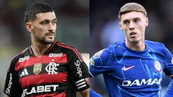 Arrascaeta e Cole Palmer se enfrentarão em Flamengo x Chelsea. Foto: Agif e Getty Images