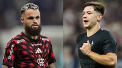 Michael, do Flamengo e Rodrigo Garro, do Corinthians. Foto: AGIF