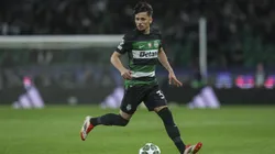 LISBON, PORTUGAL - FEBRUARY 12: Biel Teixeira of Sporting CP makes is debut in Sporting CP team during the UEFA Champions League 2024/25 League Knockout Play-off First Leg match between Sporting Clube de Portugal and Borussia Dortmund at on February 12, 2025 in Lisbon, Portugal. (Photo by Carlos Rodrigues/Getty Images)