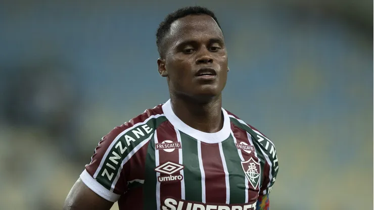 Jhon Arias em partida pelo Fluminense. Foto: Jorge Rodrigues/AGIF