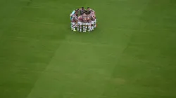 EAST RUTHERFORD, NEW JERSEY - JUNE 17: Fluminense FC form a huddle during the FIFA Club World Cup 2025 group F match between Fluminense FC and Borussia Dortmund at MetLife Stadium on June 17, 2025 in East Rutherford, New Jersey. (Photo by David Ramos/Getty Images)