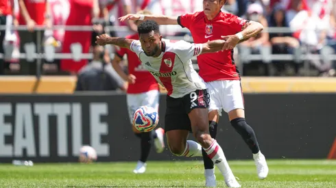 Borja pelo River Plate em partida diante do Urawa Reds. Foto: Associated Press / Alamy Stock Photo