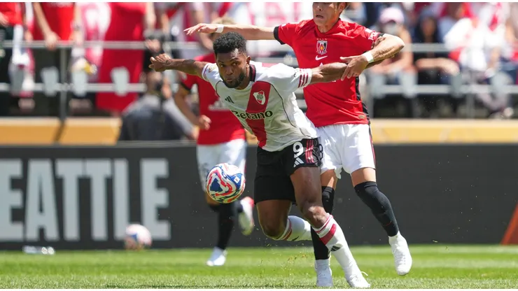 Borja pelo River Plate em partida diante do Urawa Reds. Foto: Associated Press / Alamy Stock Photo
