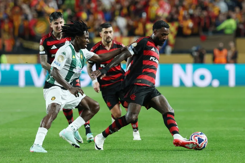 Na estreia, o Flamengo venceu o Espérance por 2 a 0 na Filadélfia. Foto: Al Bello/Getty Images.