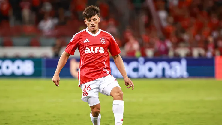 Bernabei jogador do Internacional durante partida contra o Maracana no estadio Beira-Rio pelo campeonato Copa Do Brasil 2025. Foto: Maxi Franzoi/AGIF