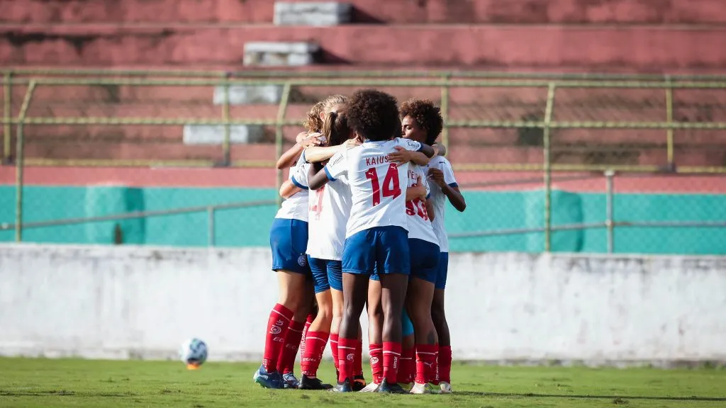 Jogadoras do time feminino do Bahia