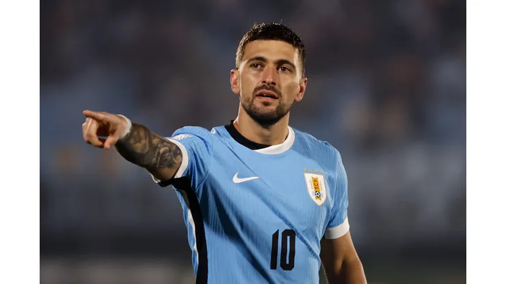 Arrascaeta, meia do Flamengo e da Seleção Uruguaia - Foto: Ernesto Ryan/Getty Images