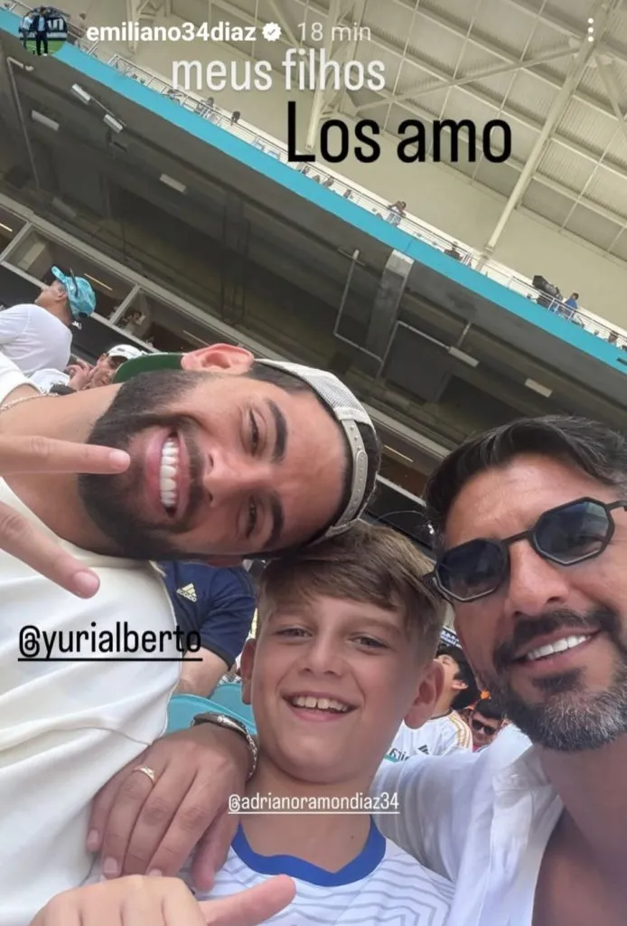 Yuri Alberto e Emiliano Díaz – Foto: Reprodução/Instagram