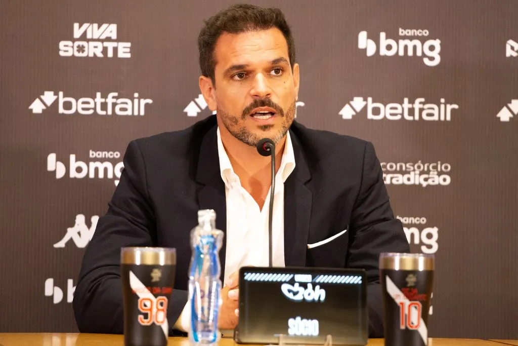 Admar Lopes foi apresentado nesta quarta (18) como novo diretor de futebol do Vasco. Foto: Matheus Lima/Vasco.
