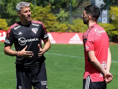 Crespo reencontra jogadores no São Paulo após retorno ao clube