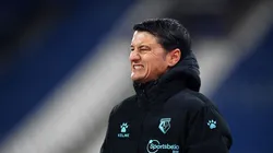 HUDDERSFIELD, ENGLAND - DECEMBER 19: Vladimir Ivic, Head Coach of Watford reacts during the Sky Bet Championship match between Huddersfield Town and Watford at John Smith's Stadium on December 19, 2020 in Huddersfield, England. The match will be played without fans, behind closed doors as a Covid-19 precaution. (Photo by Gareth Copley/Getty Images)