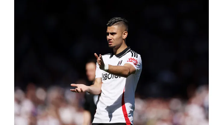 LONDON, ENGLAND - MARCH 29: Andreas Pereira of Fulham during the Emirates FA Cup Quarter Final match between Fulham and Crystal Palace at Craven Cottage on March 29, 2025 in London, England. (Photo by Alex Davidson/Getty Images)