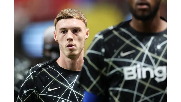 ATLANTA, GEORGIA - JUNE 16: Cole Palmer #10 of Chelsea FC looks on during the warm up prior to FIFA Club World Cup 2025 group D match between Chelsea FC and Los Angeles Football Club at Mercedes-Benz Stadium on June 16, 2025 in Atlanta, Georgia. (Photo by Alex Grimm/Getty Images)