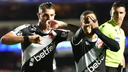 Vegetti jogador do Vasco comemora seu gol durante partida contra o São Paulo no estádio Morumbi pelo campeonato Brasileiro A 2025