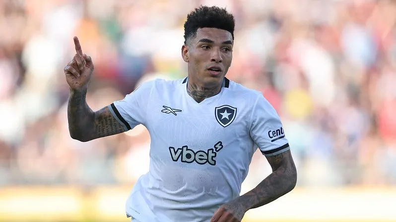 Igor Jesus marcou o gol da vitória do Botafogo sobre o PSG. Foto: Vitor Silva/Botafogo