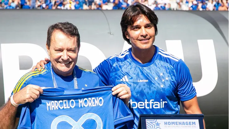 Moreno e Pedrinho BH no Cruzeiro. Foto: Fernando Moreno/AGIF