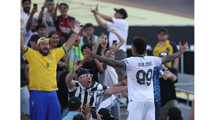 Torcida do Botafogo comemorando gol de Igor Jesus (Photo by Stu Forster/Getty Images)