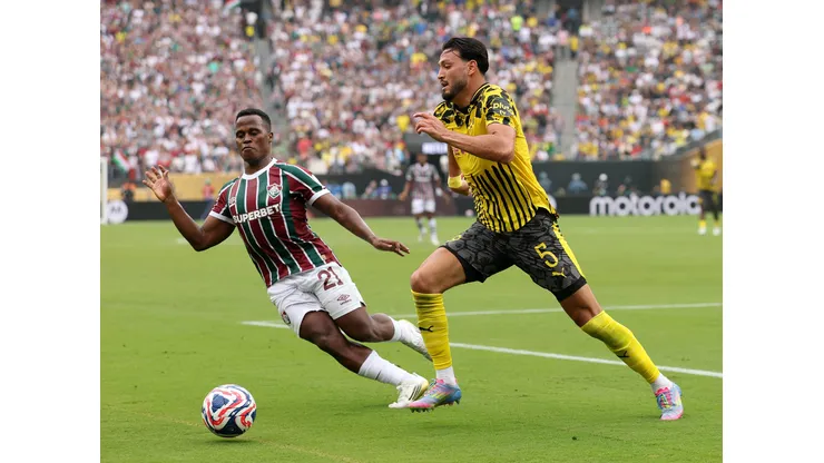 Fluminense em campo contra o Borussia Dortmund pelo Mundial (Photo by Francois Nel/Getty Images)