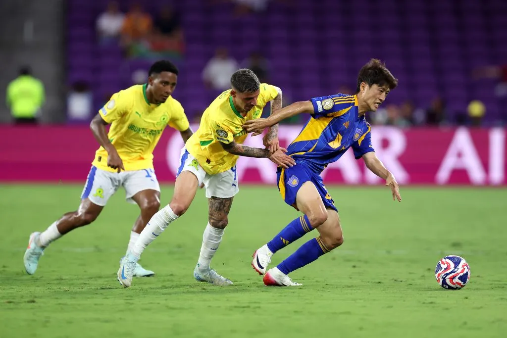 Mamelodi em partida contra o Ulsan na primeira rodada. (Photo by Megan Briggs/Getty Images)