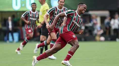 Arias comemora seu gol no Mundial de Clubes. Foto: Lucas Merçon/Fluminense FC
