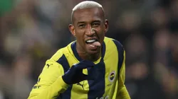 ISTANBUL, TURKEY - APRIL 6: Anderson Talisca of Fenerbahce celebrates after scoring his team's third goal during the Turkish Super League match between Fenerbahce and Trabzonspor at Ulker Sukru Saracoglu Stadium on April 6, 2025 in Istanbul, Turkey. (Photo by Ahmad Mora/Getty Images)