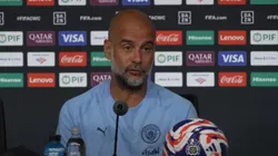 Pep Guardiola em entrevista coletiva no Mundial de Clubes - Divulgação/Manchester City