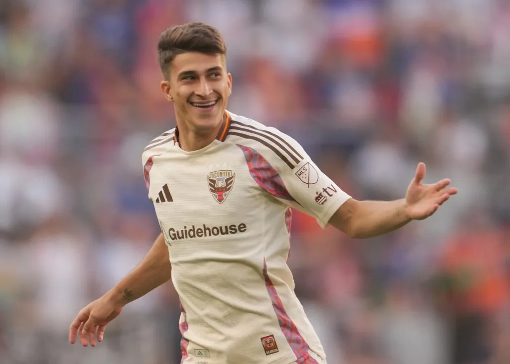 Gabriel Pirani tem contrato até o fim de 2025 com o DC United, dos EUA. Foto: Jeff Dean/Getty Images.