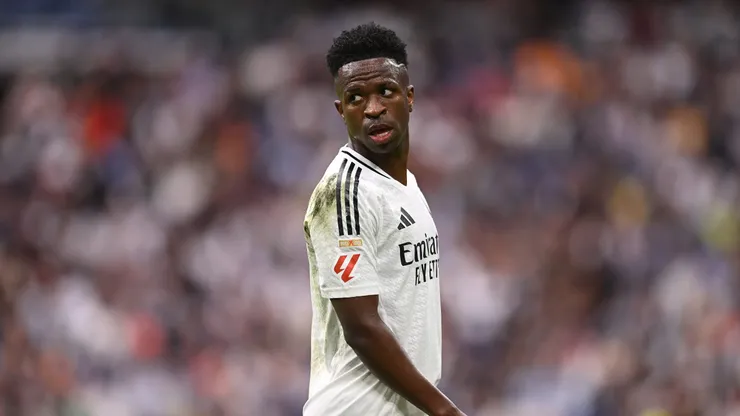 Vini Jr. em ação pelo Real Madrid - Foto by Denis Doyle/Getty Images)