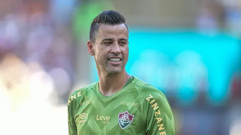 Fabio goleiro do Fluminense durante partida contra o Nova Iguaçu no estadio Maracanã pelo campeonato Carioca 2025. Foto: Thiago Ribeiro/AGIF