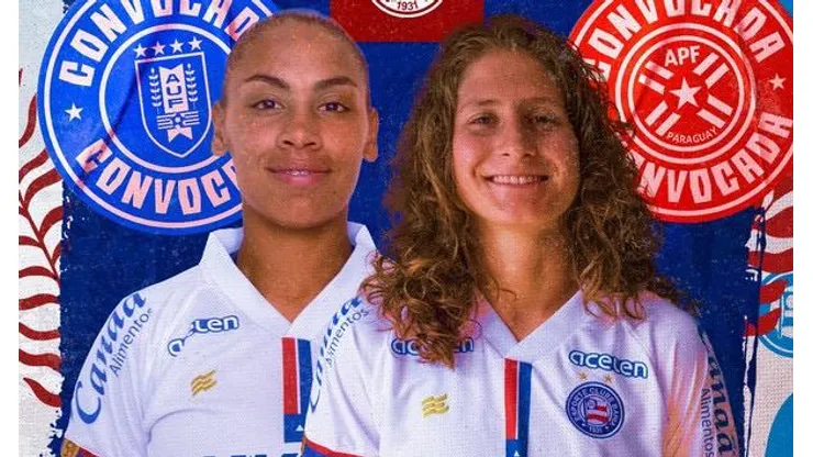 Camila Barbosa e Wendy, do Bahia, convocadas. Foto: Divulgação/EC Bahia