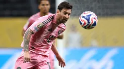 ATLANTA, GEORGIA - JUNE 19: Lionel Messi #10 of Inter Miami passes the ball during the first half of the FIFA Club World Cup 2025 group A match between Internacional CF Miami and FC Porto at Mercedes-Benz Stadium on June 19, 2025 in Atlanta, Georgia. (Photo by Kevin C. Cox/Getty Images)
